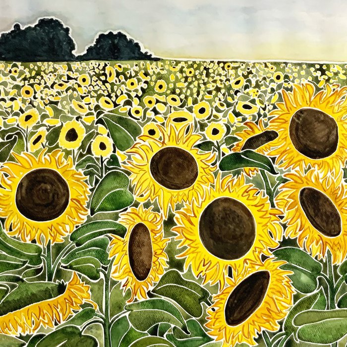 Sunflower Field Coffee Mug Gallery Image 2