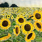Sunflower Field Coffee Mug Gallery Image 2