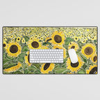 Sunflower Field Desk Mat Gallery Image 1