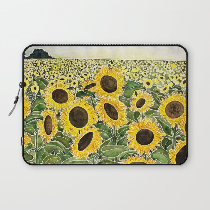 Sunflower Field Laptop Sleeve Gallery Image 1