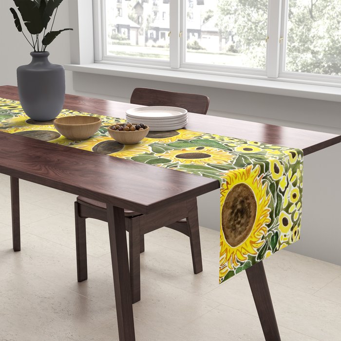 Sunflower Field Table Runner Gallery Image 2