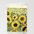 Sunflower Field Stationery Card Gallery Image 2