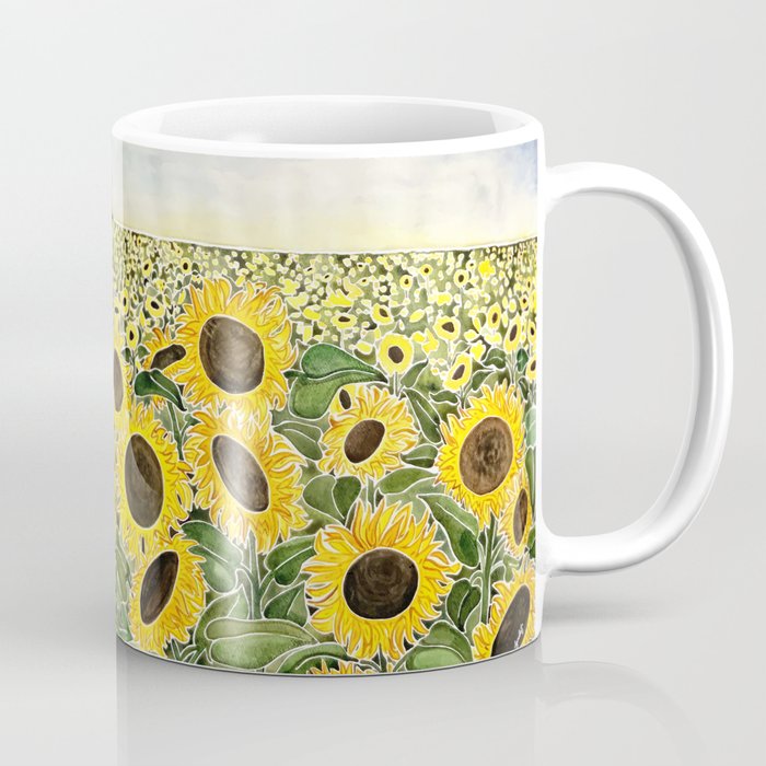 Sunflower Field Coffee Mug Gallery Image 1