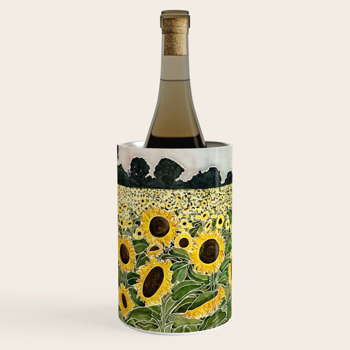 Sunflower Field Wine Chiller Gallery Image 2