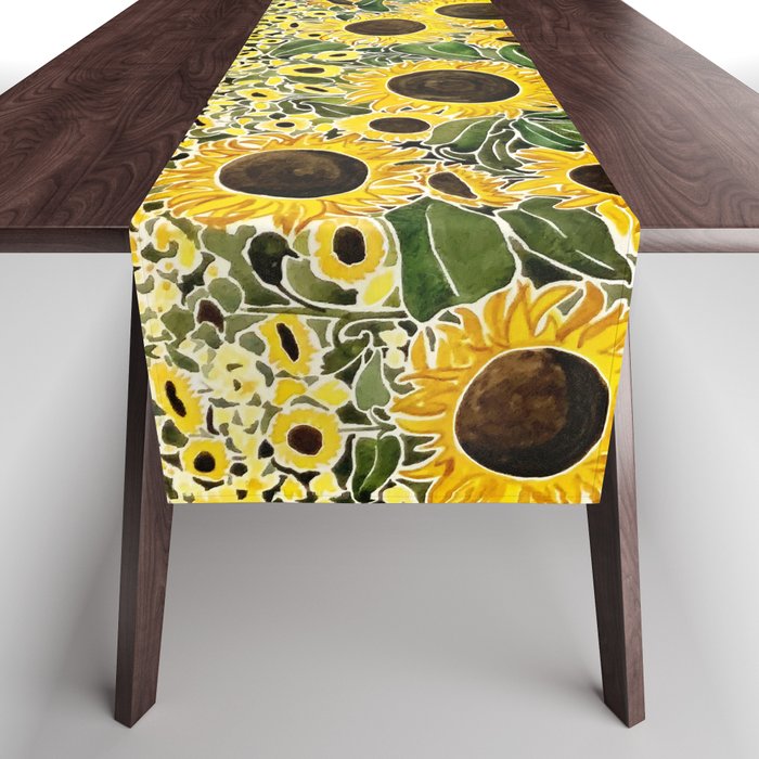 Sunflower Field Table Runner Gallery Image 1