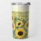 Sunflower Field Travel Mug Gallery Image 2