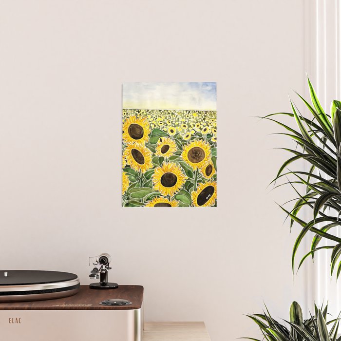 Sunflower Field Poster Gallery Image 2