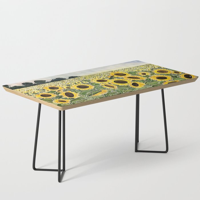 Sunflower Field Coffee Table Gallery Image 1