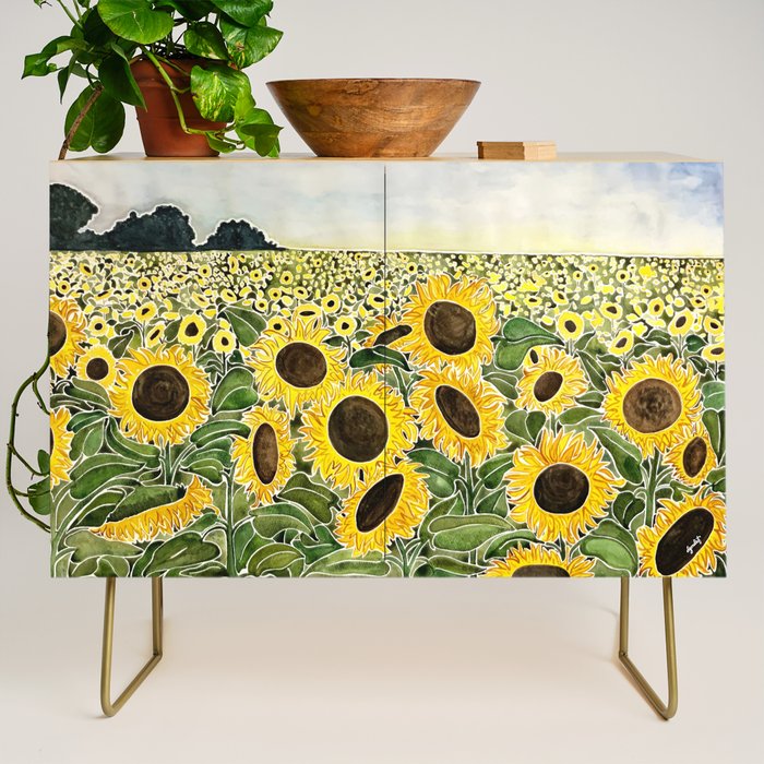 Sunflower Field Credenza Gallery Image 1