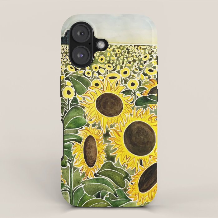 Sunflower Field iPhone Case Gallery Image 1