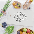 She Believed She Could So She Did Cutting Board Gallery Image 2