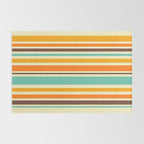Groovy Retro 70s Stripes Geometric Pattern Rug Gallery Image 2