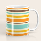 Groovy Retro 70s Stripes Geometric Pattern Coffee Mug Gallery Image 1
