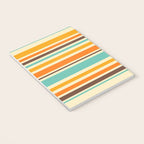 Groovy Retro 70s Stripes Geometric Pattern Notebook Gallery Image 3