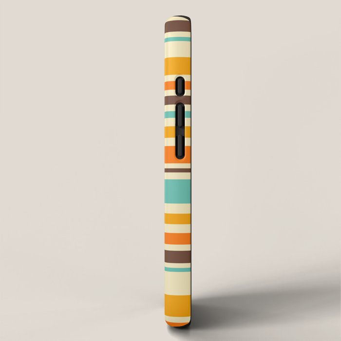 Groovy Retro 70s Stripes Geometric Pattern iPhone Case Gallery Image 2