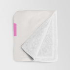 Fa La La- Pink & Green Throw Blanket Gallery Image 3