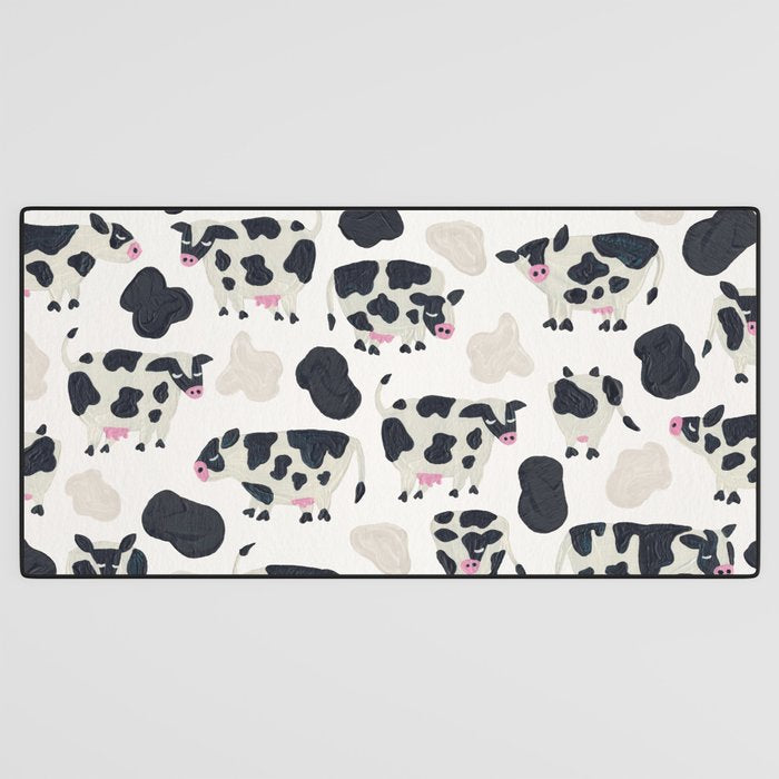 Cow Collection - White Desk Mat Gallery Image 3