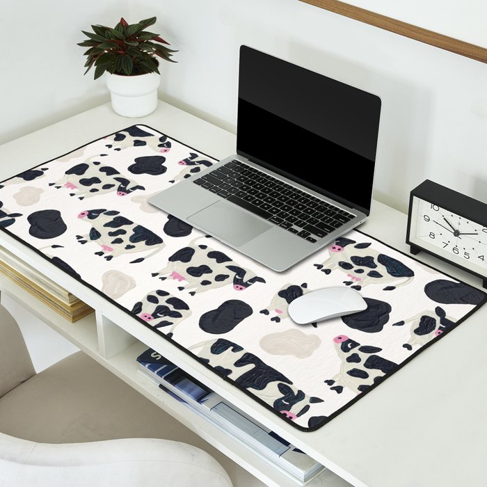 Cow Collection - White Desk Mat Gallery Image 2