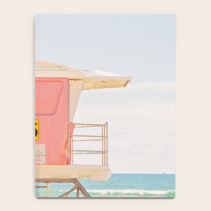Beach Photography | Pink Lifeguard Tower. No. 6 | California  Notebook Gallery Image 4