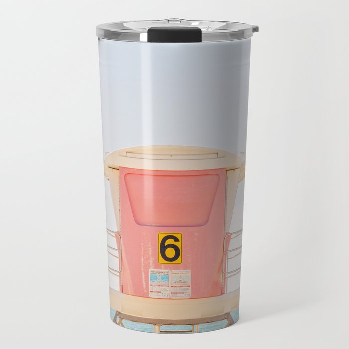 Beach Photography | Pink Lifeguard Tower. No. 6 | California  Travel Mug Gallery Image 1