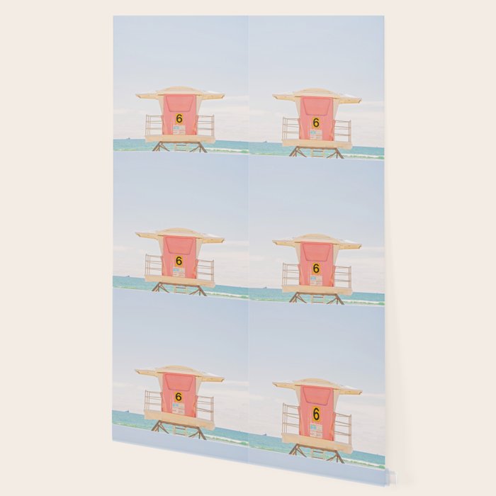 Beach Photography | Pink Lifeguard Tower. No. 6 | California  Wallpaper Gallery Image 2