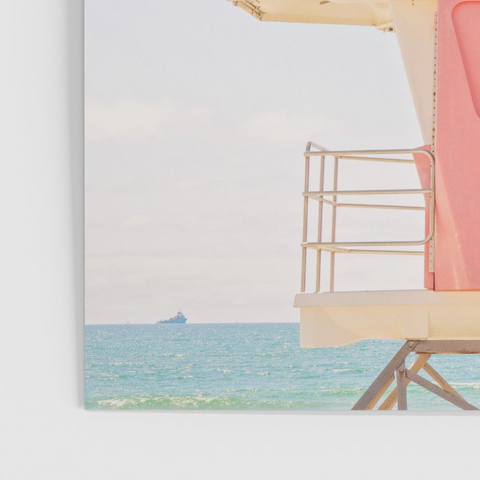 Beach Photography | Pink Lifeguard Tower. No. 6 | California  Poster Gallery Image 3