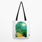 Tropical Night Garden Tote Bag Gallery Image 2