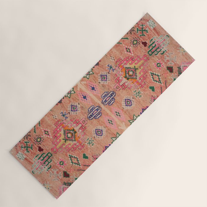 Moroccan Berber Traditional Carpet Yoga Mat Gallery Image 1