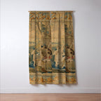 Antique 17th Century Mythological 'Diana and Her Nymphs' Tapestry Window Curtain Gallery Image 3