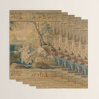 Antique 17th Century Mythological 'Diana and Her Nymphs' Tapestry Wrapping Paper Gallery Image 3