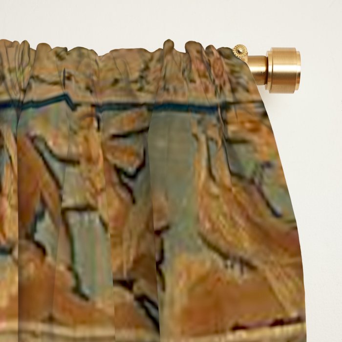 Antique 17th Century Mythological 'Diana and Her Nymphs' Tapestry Window Curtain Gallery Image 2