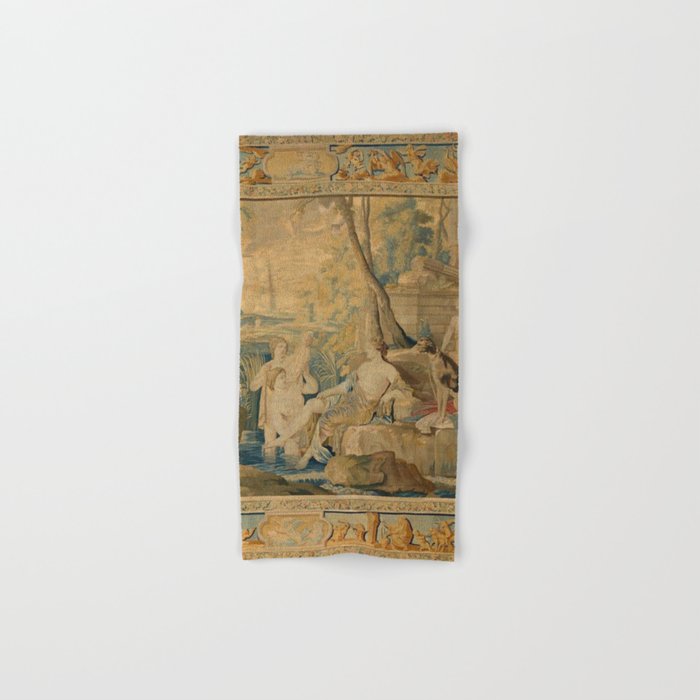 Antique 17th Century Mythological 'Diana and Her Nymphs' Tapestry Bath Towel Gallery Image 1