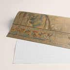 Antique 17th Century Mythological 'Diana and Her Nymphs' Tapestry Wrapping Paper Gallery Image 2
