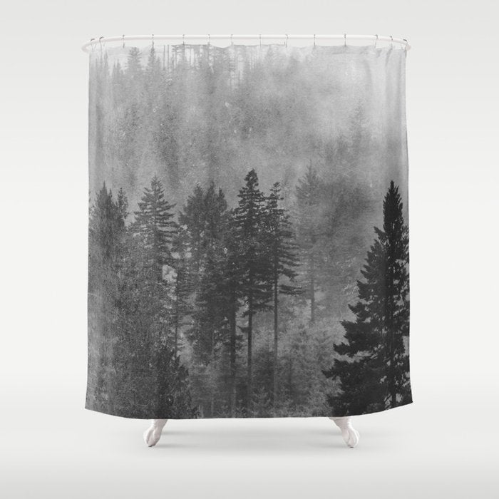 Pacific Northwest Forest Adventure - Nature Photography Shower Curtain Gallery Image 1