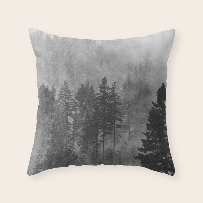 Pacific Northwest Forest Adventure - Nature Photography Throw Pillow Gallery Image 6