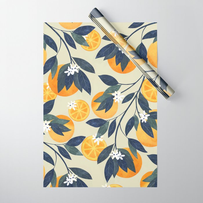 Fruit Market inspiration Valencia Wrapping Paper Gallery Image 1