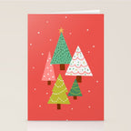 Holly Jolly Trees Stationery Card Gallery Image 2
