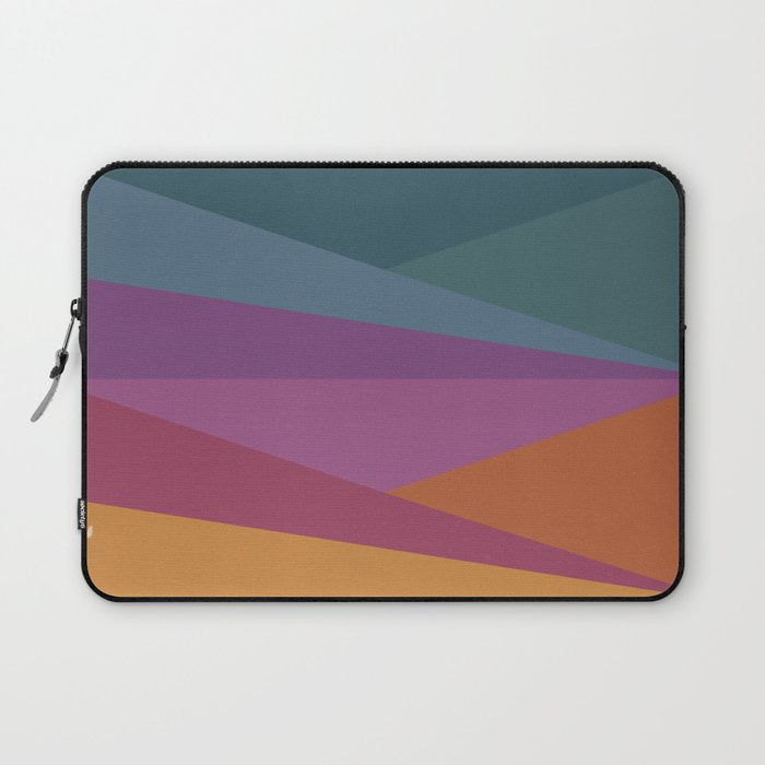 Geometric Triangles X Retro Rainbow Laptop Sleeve Gallery Image 1