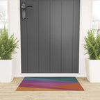 Geometric Triangles X Retro Rainbow Welcome Mat Gallery Image 3