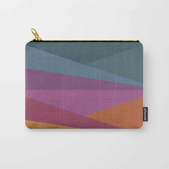 Geometric Triangles X Retro Rainbow Carry All Pouch Gallery Image 1