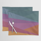 Geometric Triangles X Retro Rainbow Placemat Gallery Image 1