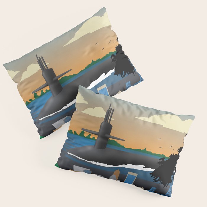 Kings Bay, GA - Submarine Homeport Pillow Sham Gallery Image 3