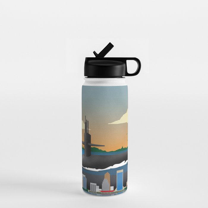 Kings Bay, GA - Submarine Homeport Water Bottle Gallery Image 1