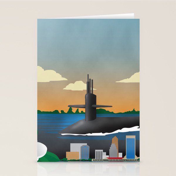 Kings Bay, GA - Submarine Homeport Stationery Card Gallery Image 2