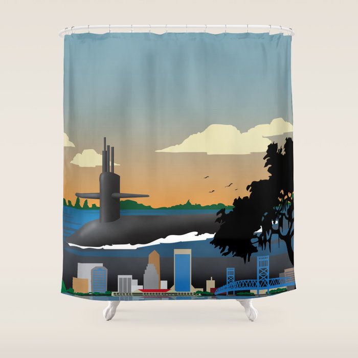 Kings Bay, GA - Submarine Homeport Shower Curtain Gallery Image 1
