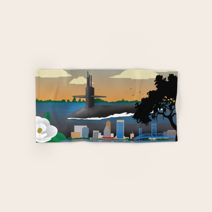 Kings Bay, GA - Submarine Homeport Bath Towel Gallery Image 1