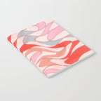 Liquid pinky abstract retro pattern  Notebook Gallery Image 2