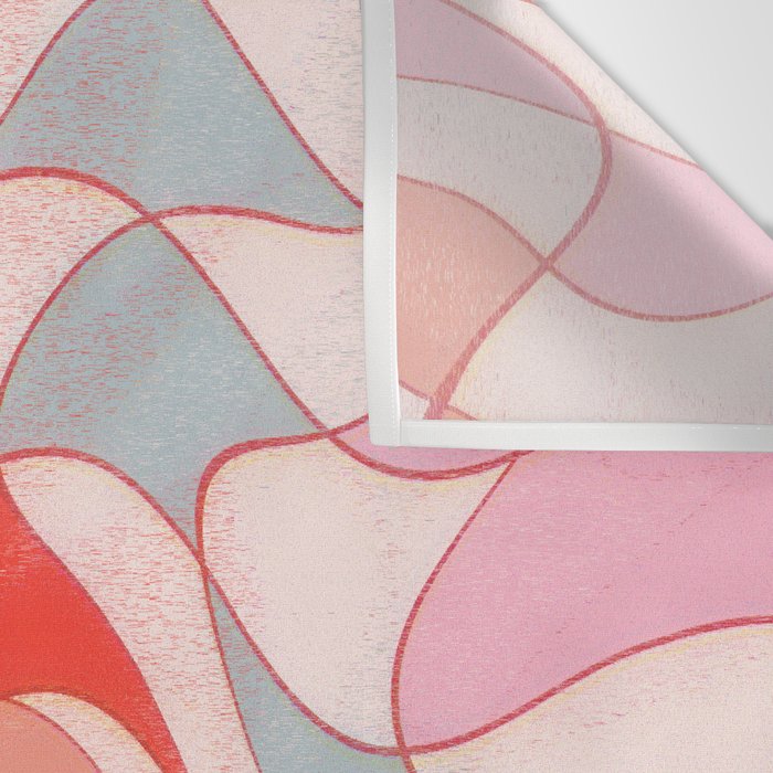 Liquid pinky abstract retro pattern  Wall Tapestry Gallery Image 3