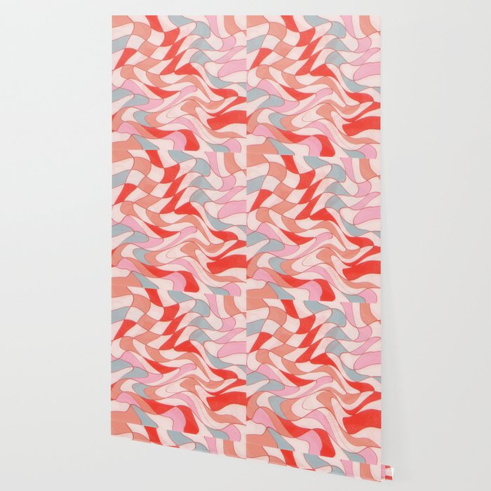 Liquid pinky abstract retro pattern  Wallpaper Gallery Image 2