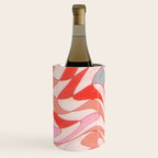 Liquid pinky abstract retro pattern  Wine Chiller Gallery Image 1